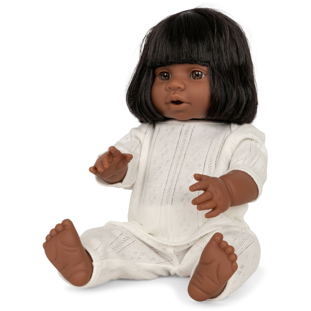 Konges Sløjd Doll - Harriet - Poupée avec tétine et biberon - Peut boire et faire pipi