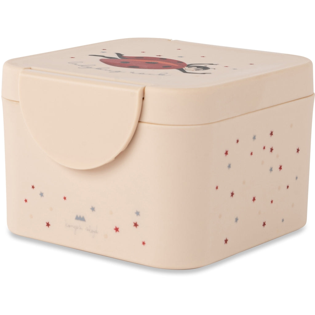 Konges Sløjd snack box with removable divider - Ladybug