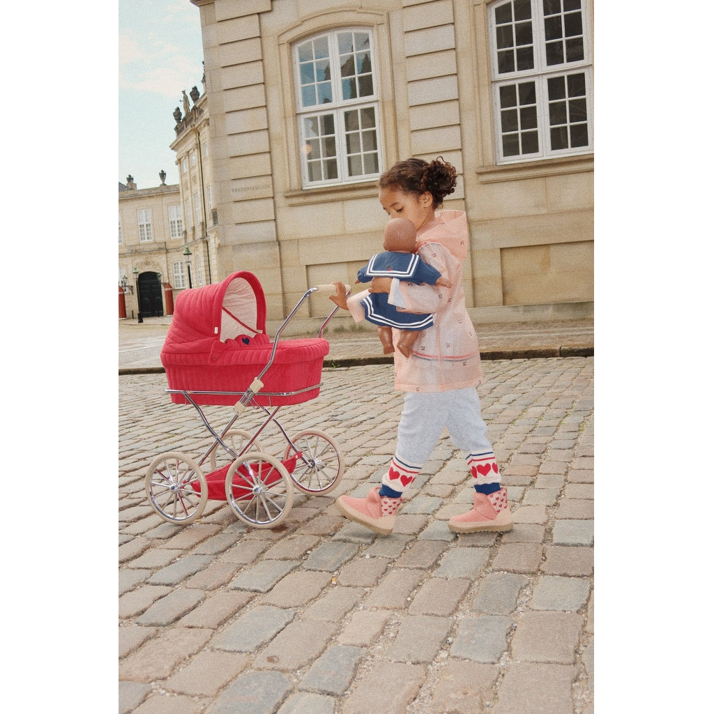 Konges Sløjd Limited edition - Doll Carriage/Doll Pram Corduroy - Red