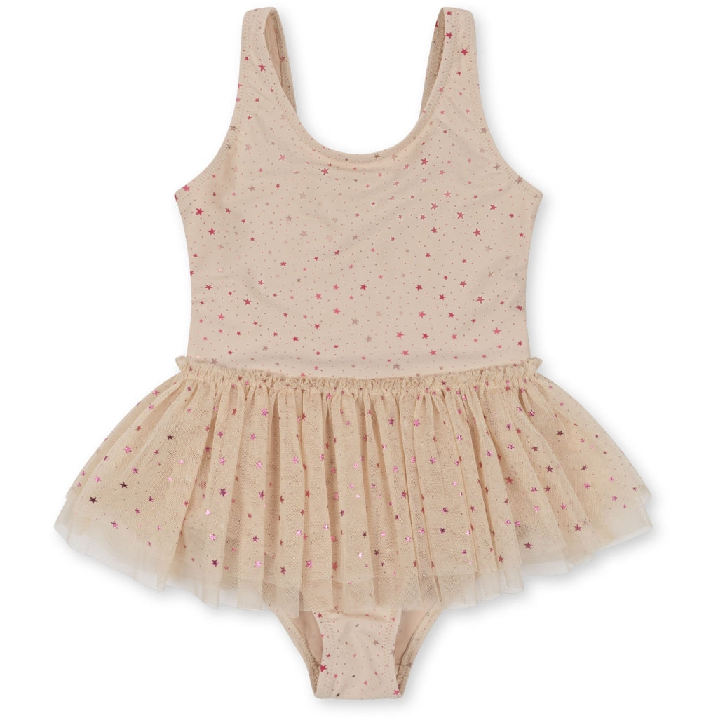 Konges Sløjd Maillot de bain enfant Strut - Etoile rose pailleté