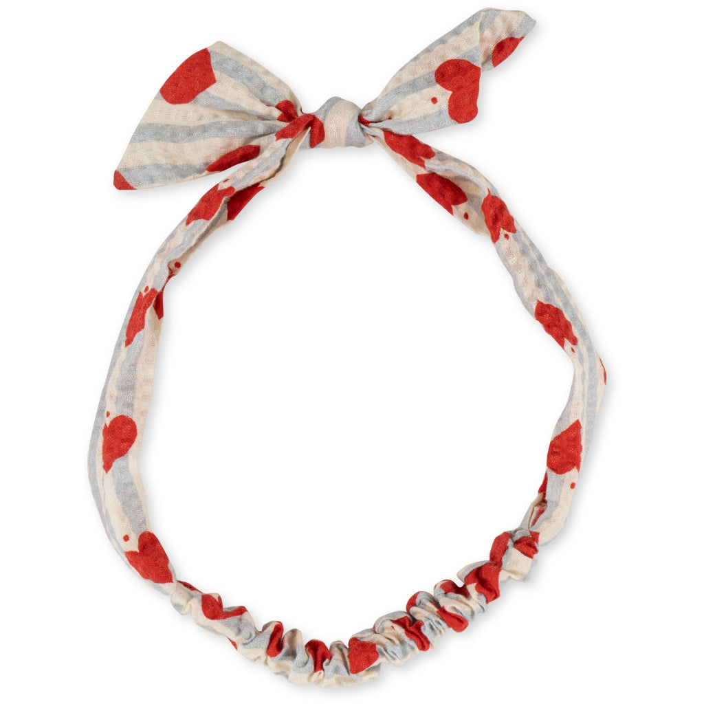 Konges Sløjd Hairband / Ruban cheveux enfant - Amour rayure bleue