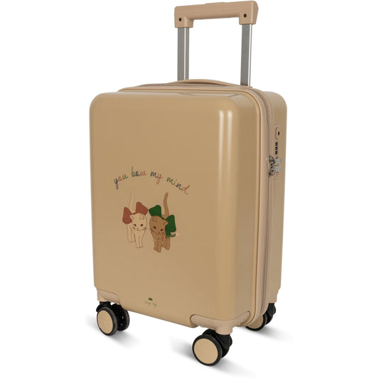 Konges Sløjd Children's Suitcase/Travel Suitcase - Bow Kitty