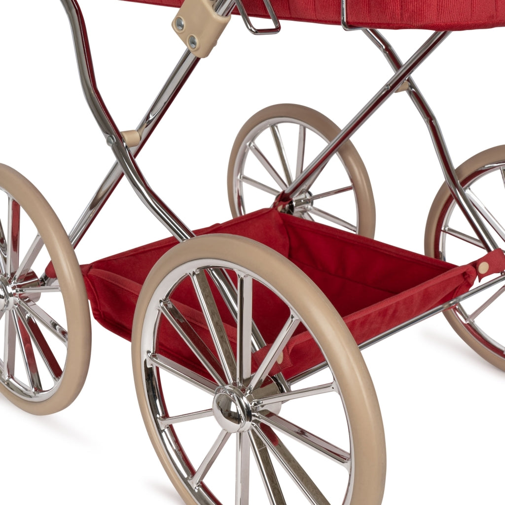 Konges Sløjd Limited edition - Doll Carriage/Doll Pram Corduroy - Red