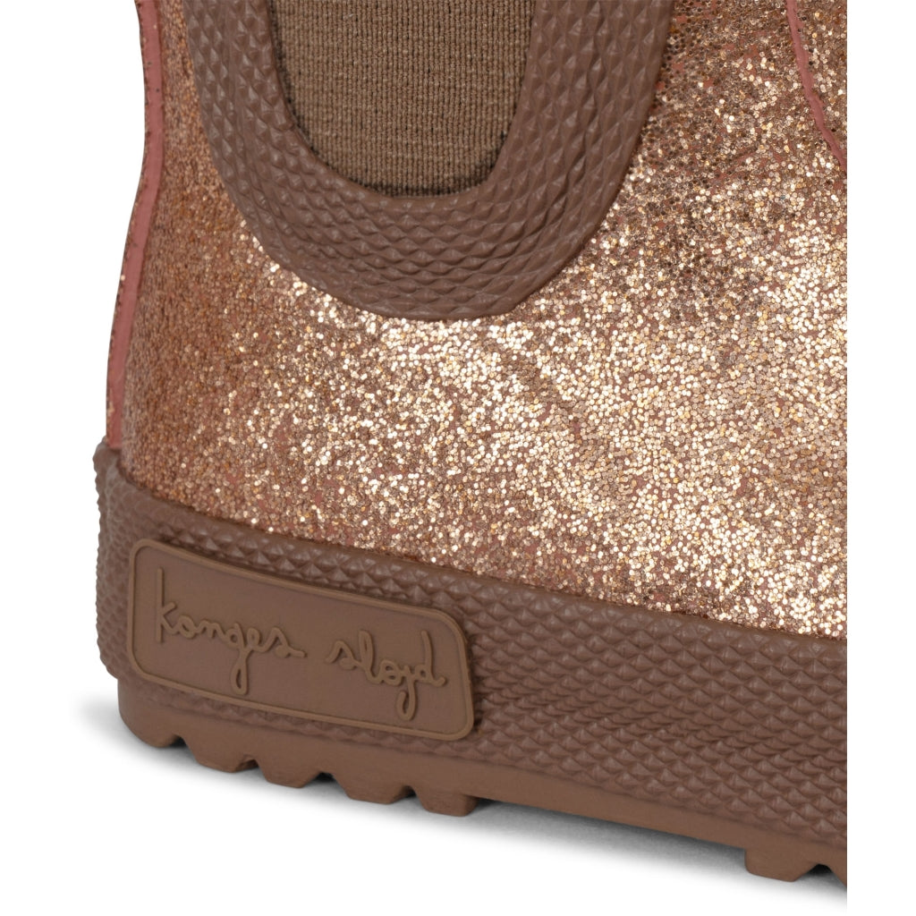 Konges Sløjd Thermo Boots / Rain boots glitter - Canyon rose