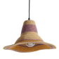 Bonheur du Jour Hanglamp Hat Bohemian gevlochten hanglamp in sea rush - Ø38xH21cm - Natural Violine