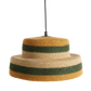 Bonheur du Jour Hanglamp Cake Bohemian gevlochten hanglamp in sea rush - Ø34xH18cm - Vert