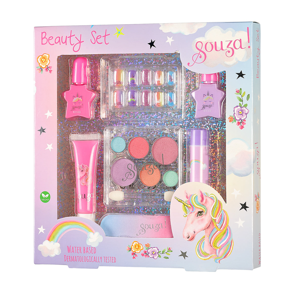 Souza Unicorn Beauty set - Make-up, nagels, lipgloss