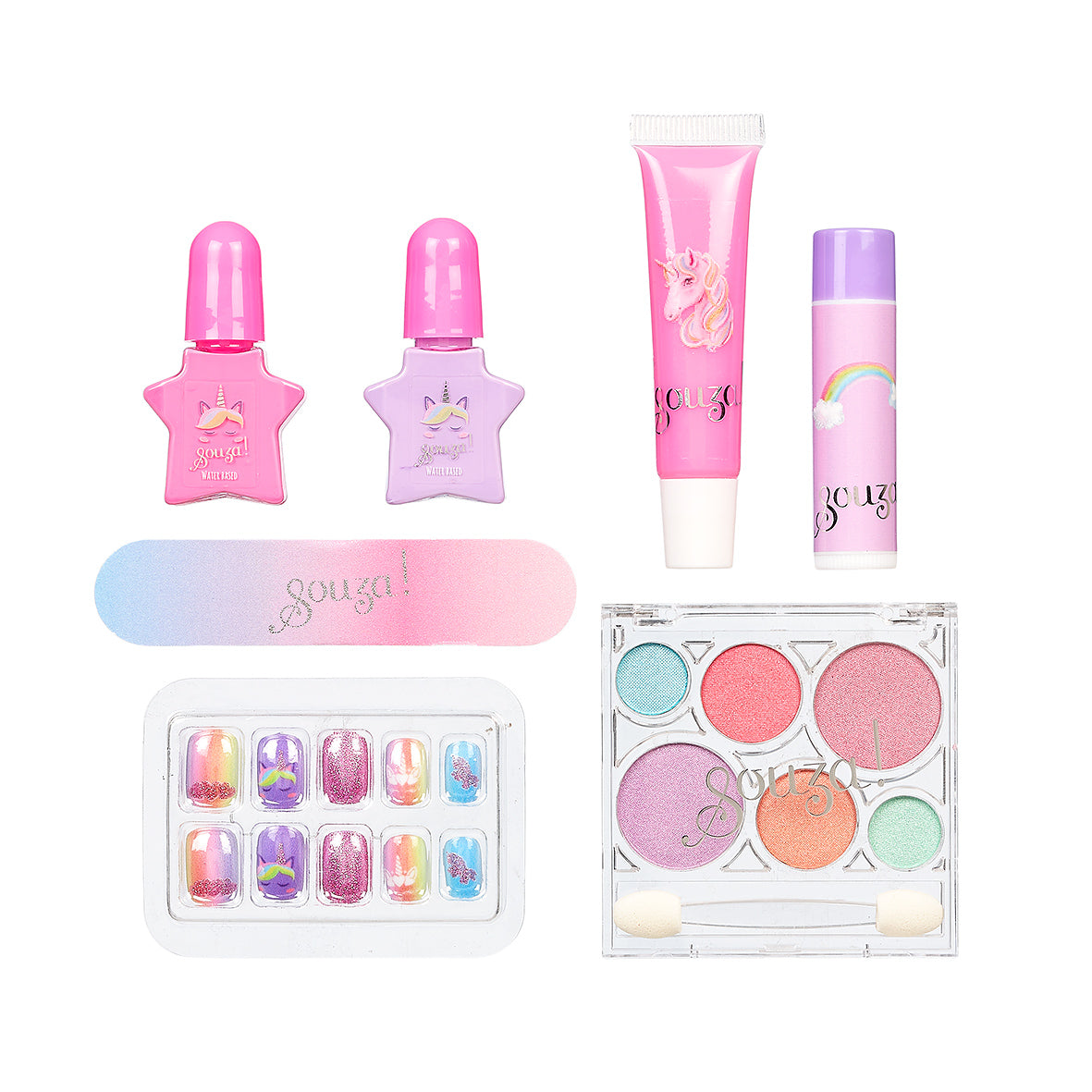 Souza Unicorn Beauty set - Make-up, nagels, lipgloss