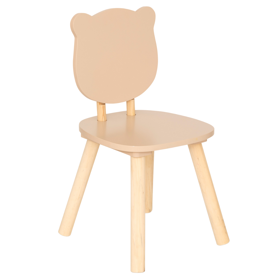 Atmosphera Kids Teddybeer kinderstoel - 26x26x49cm - Beige