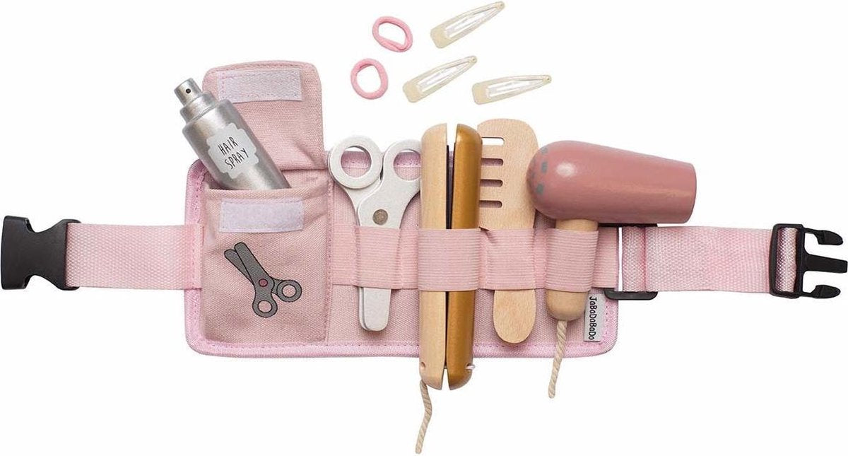 Jabadabado Hairdresser play set in storage belt (11 pieces)