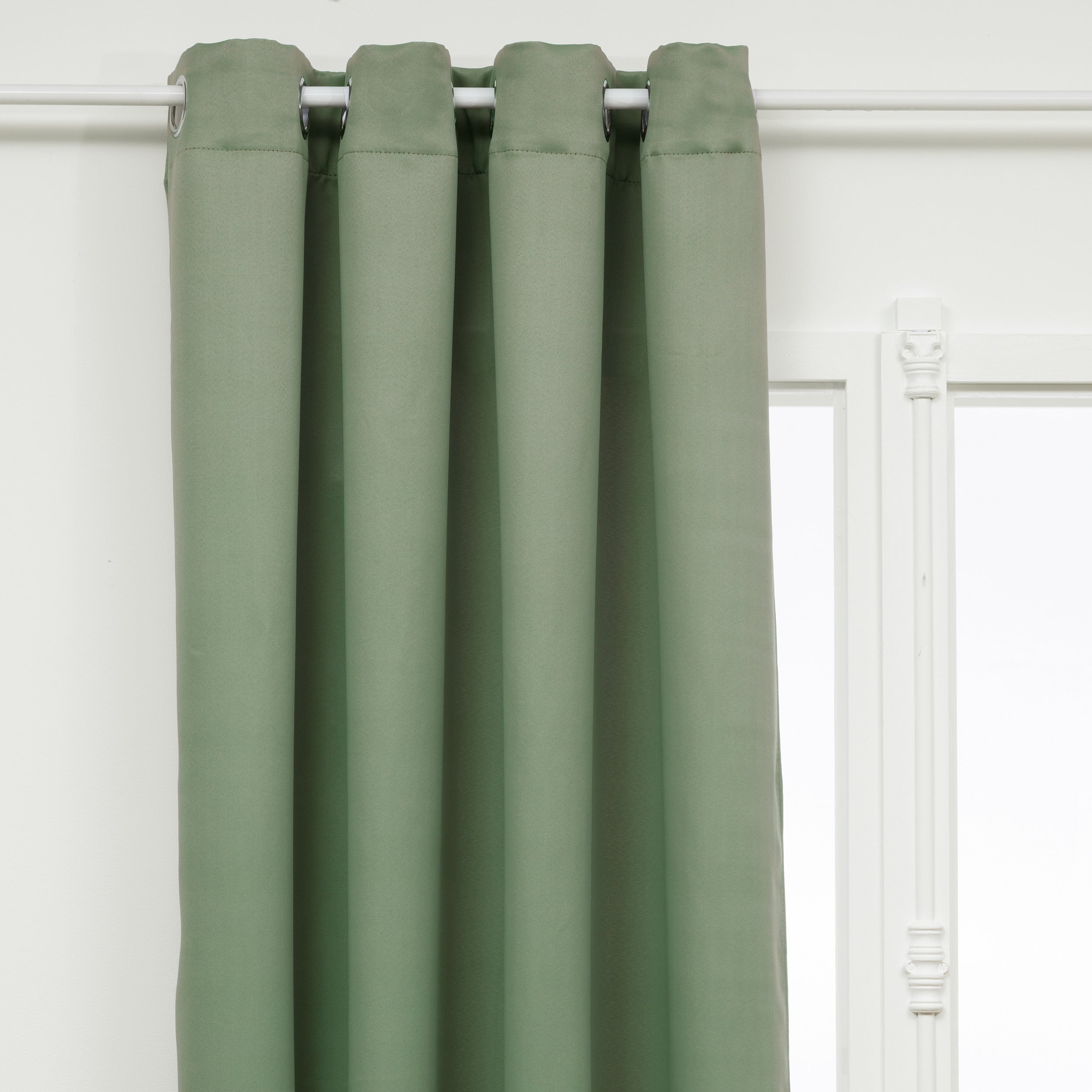 Atmosphera Insulating Taupe curtain with 140 x 260 cm - curtain window coverings - ready-made curtains with hooks and rings