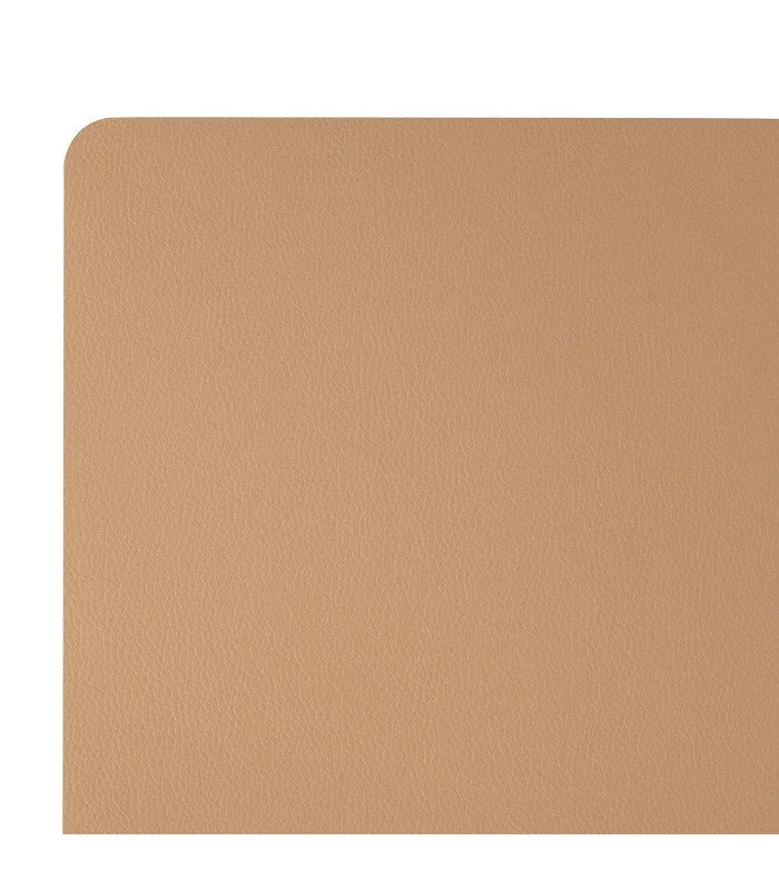 Secret de Gourmet Placemat set van 4 - Camel - Lederlook - 45 x 30 cm - Onderleggers