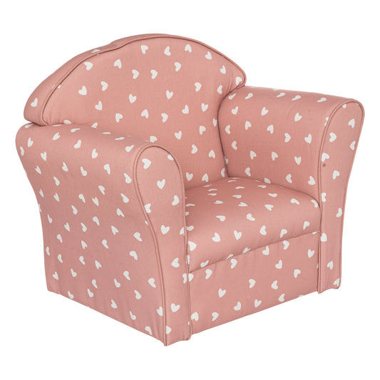 Chaise enfant Atmosphera Kids - Coeurs roses