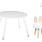 BEAU by Bo Children's table with Rabbit stool White