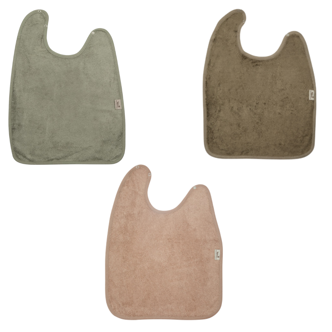 BEAU by Bo Timboo XXL slabben set van 3 - Extra zacht - Jungle Green/Whisper Green/Savannah Sand
