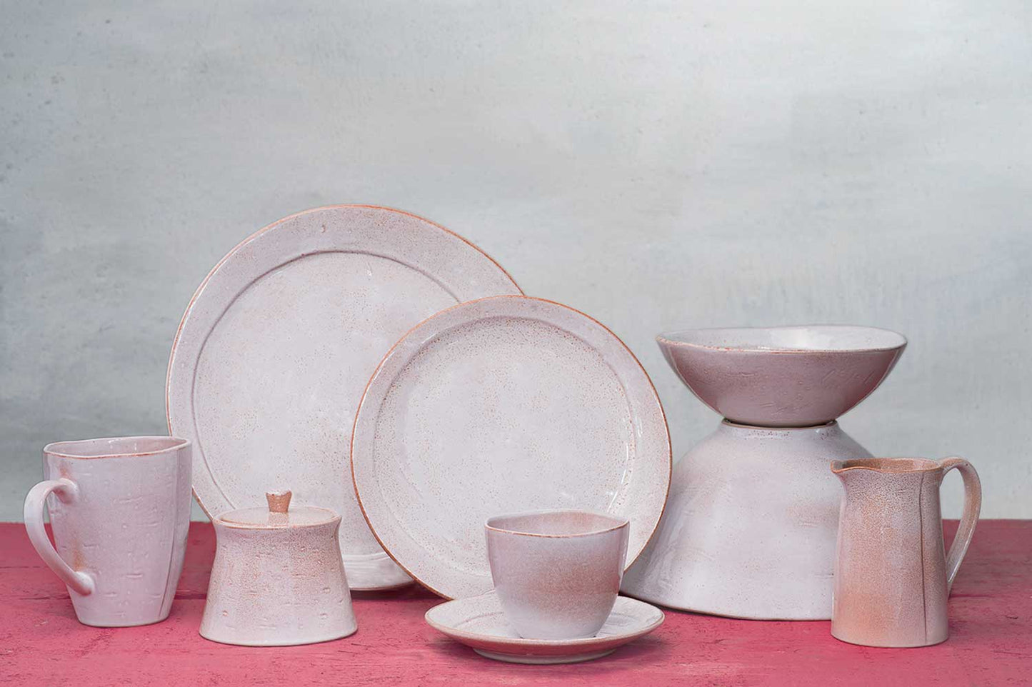 Cosy &amp; Trendy Eleonora Pink Assiette creuse Ø22cm - Lot de 2 pièces - Rose