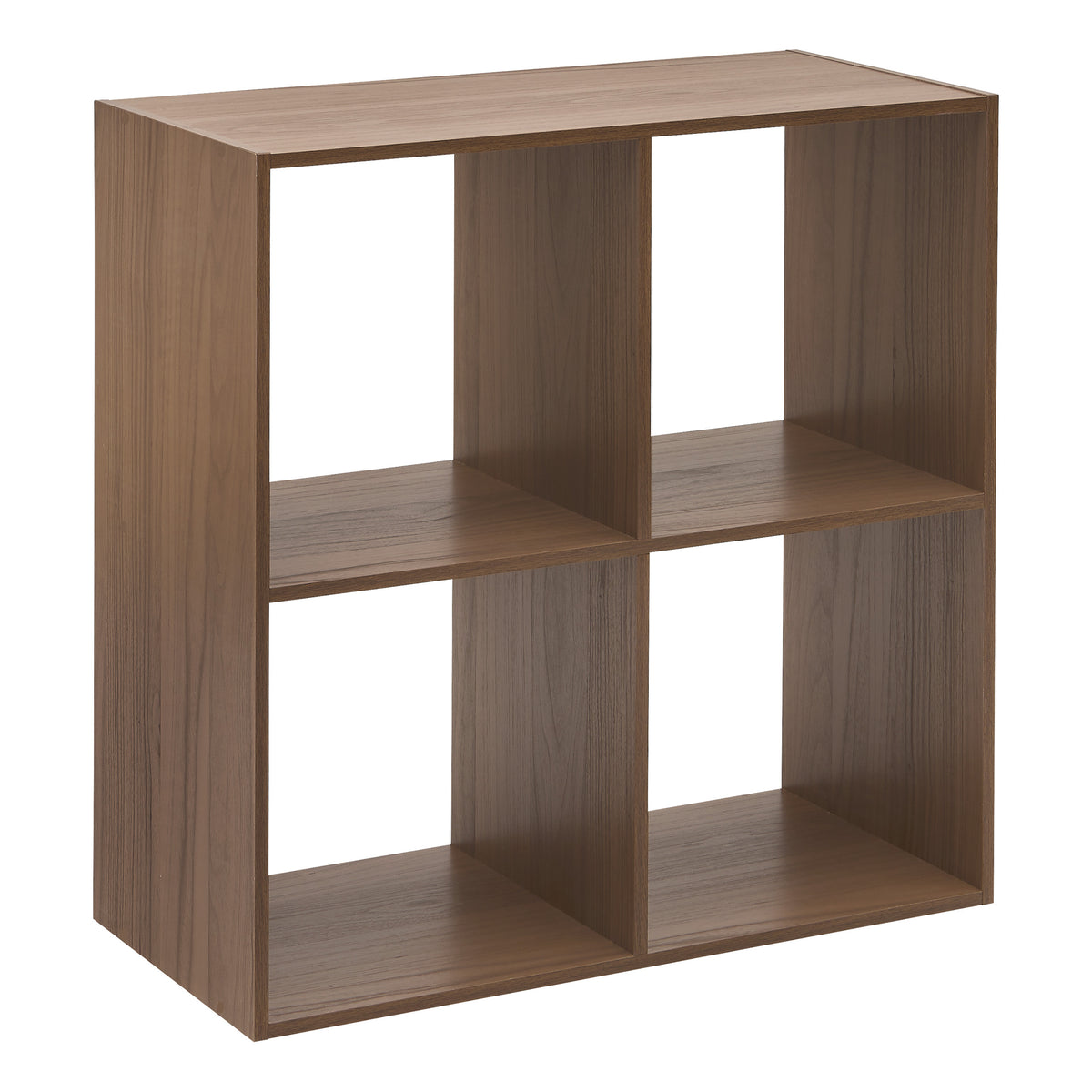 5Five Bookshelf Walnut - 4 Compartments - 68x32x68cm - Brown
