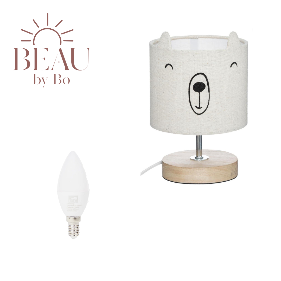 BEAU by Bo Lampe de nuit ours avec 3 lampes LED E14