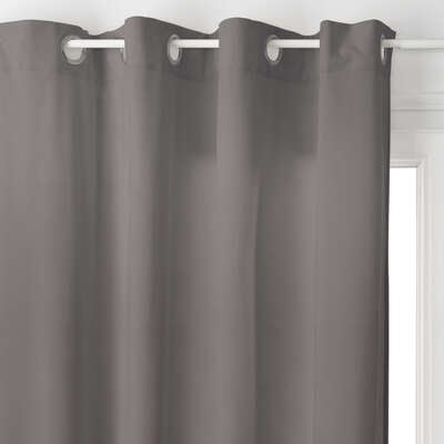 Atmosphera Curtain 260x140cm - Ready-made with rings - Dark gray