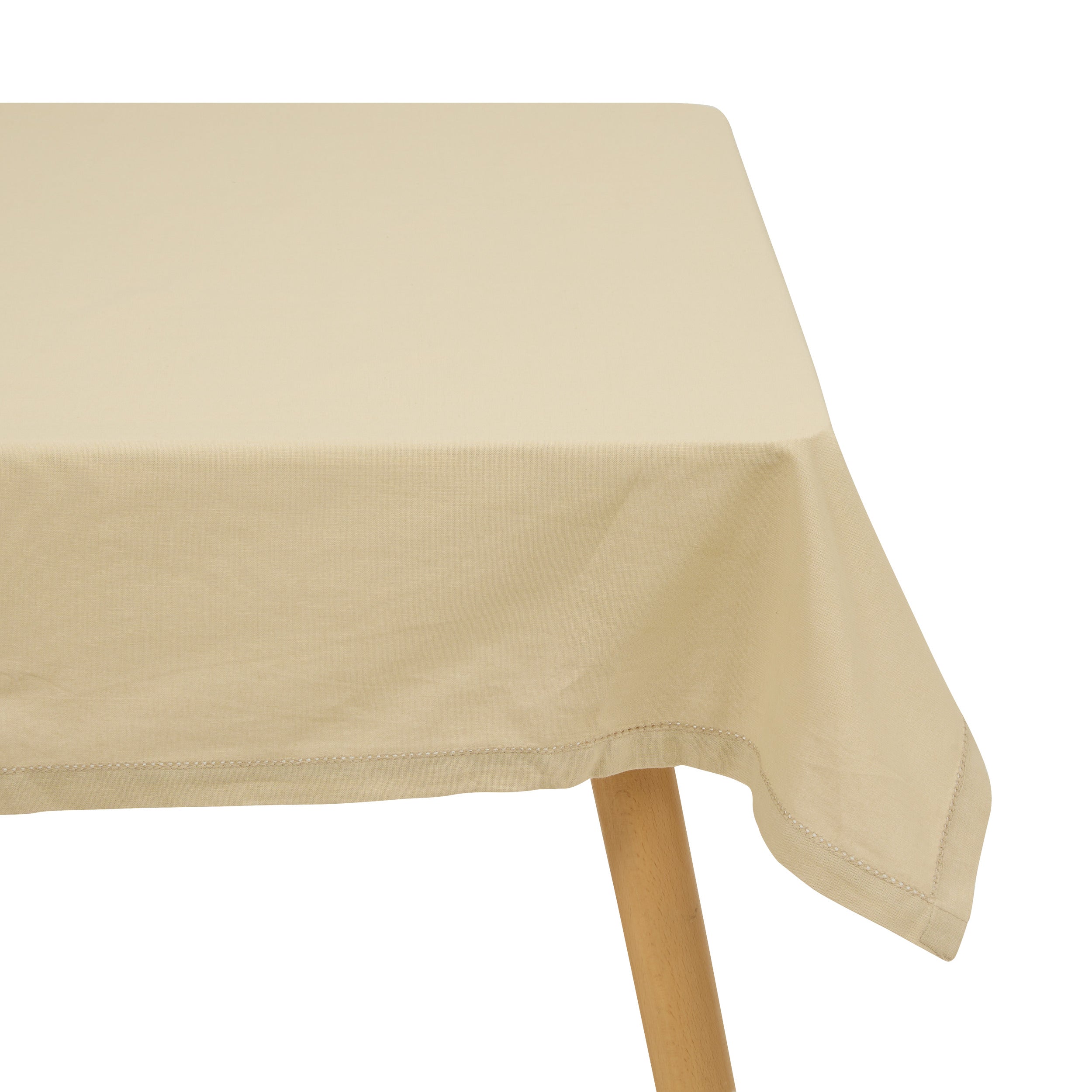 DELUXE Tafelkleed Chambray katoen - 140 x 240 cm - Katoen - Linnenbeige