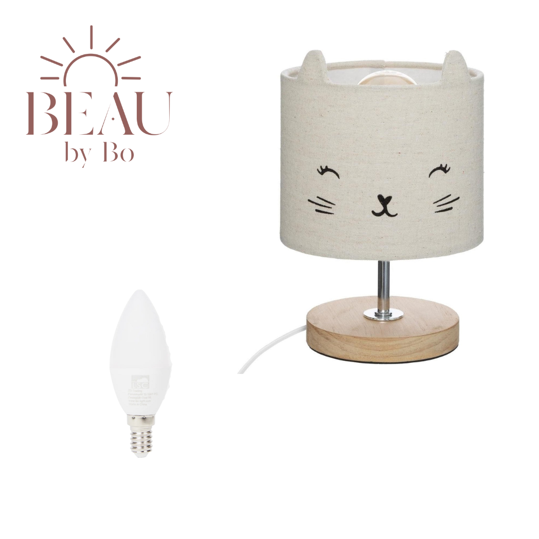BEAU by Bo Nachtlamp poes met LED lamp E14