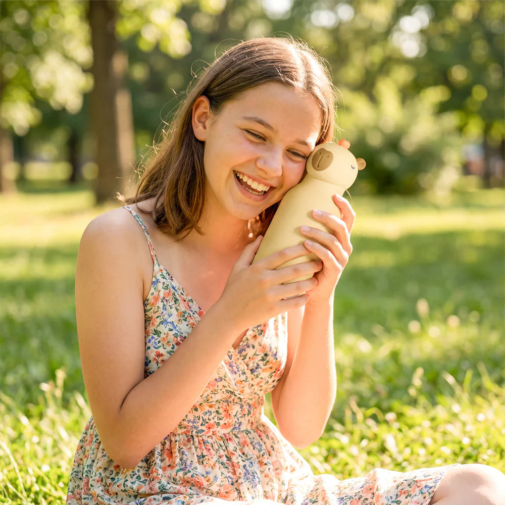 Asobu Thermo Drinking bottle Besties Panda - 460ml - Black / White