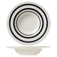 Cosy &amp; Trendy Black Bands Assiette creuse Ø24cm - Lot de 2 pièces - Blanc/Noir