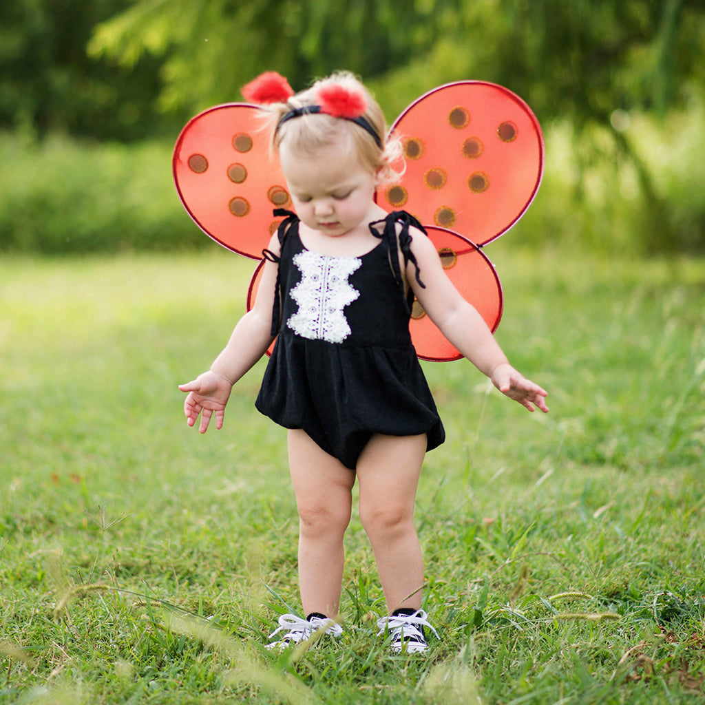 Great Pretenders Fancy Dress Ladybug Headband with Wings - Red