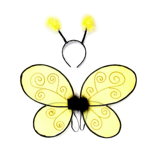 Great Pretenders Fancy Dress Bumblebee headband with wings - Yellow