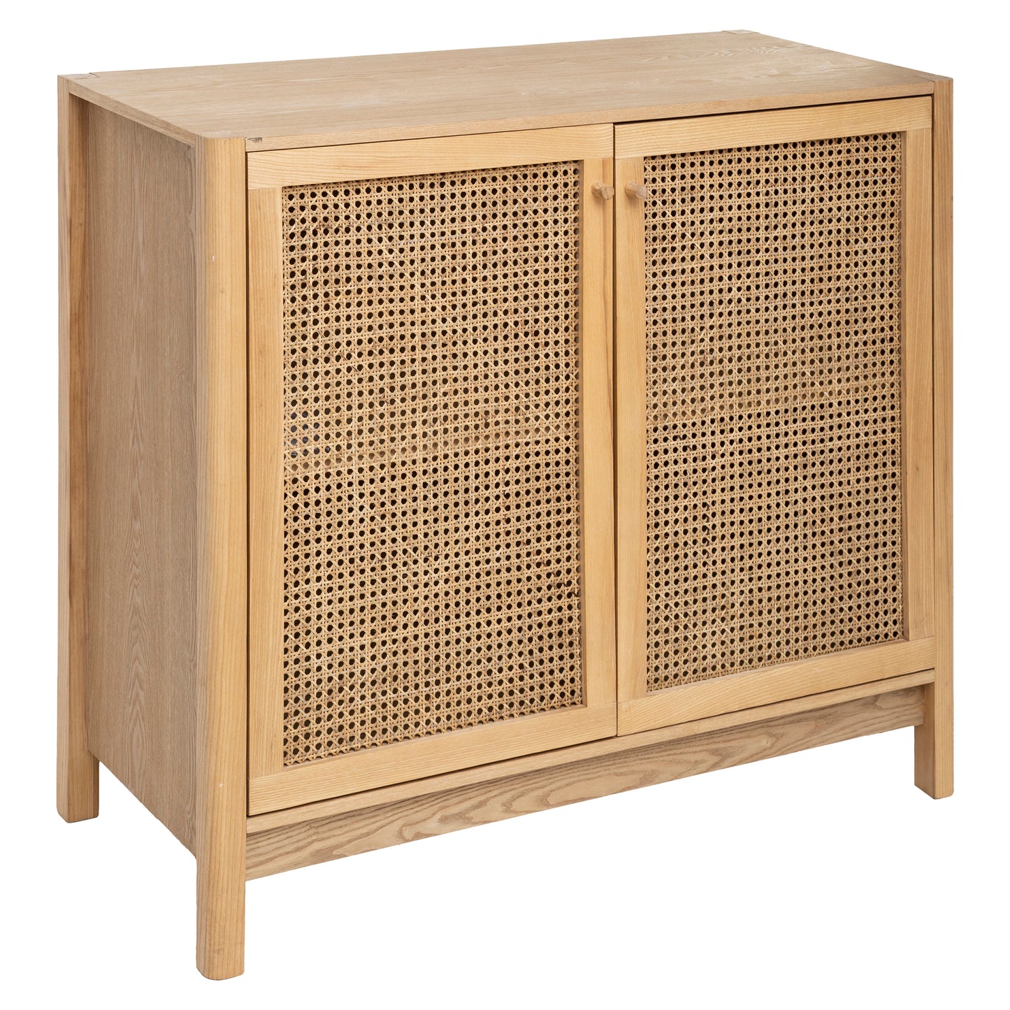 BEAU Canna houten/rotan 2D dressoir - L100xD45xh89cm - Bruin