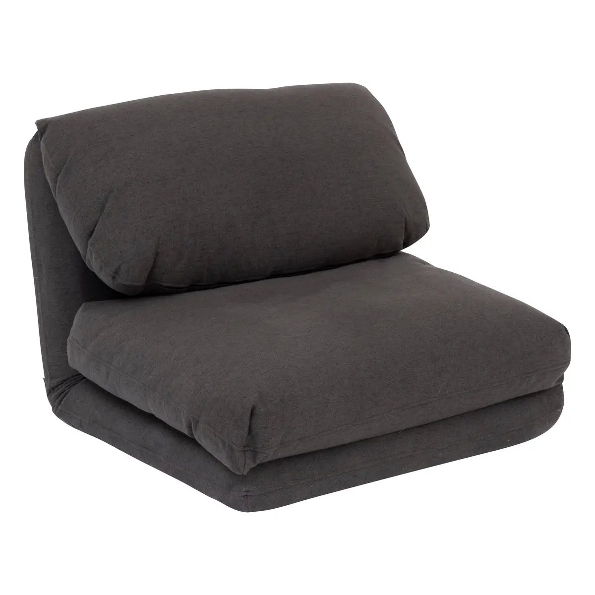 Atmopshera Marza single-seater armchair/sofa bed - Dark gray - Extendable