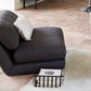 Atmopshera Marza single-seater armchair/sofa bed - Dark gray - Extendable