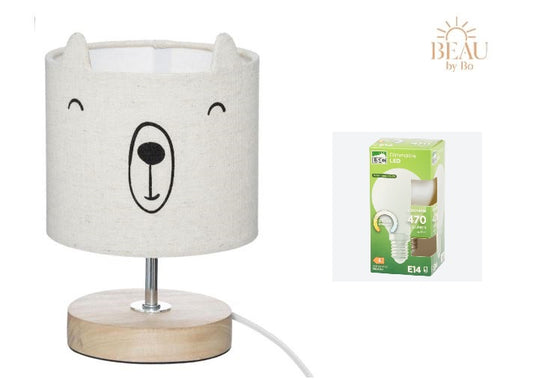 BEAU by Bo Lampe de nuit ours avec 3 lampes LED E14