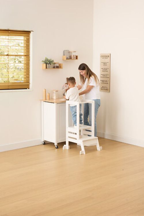Atmosphera Kids observatietoren Lea - Leertoren / keukenhulp / opstapje - Wit
