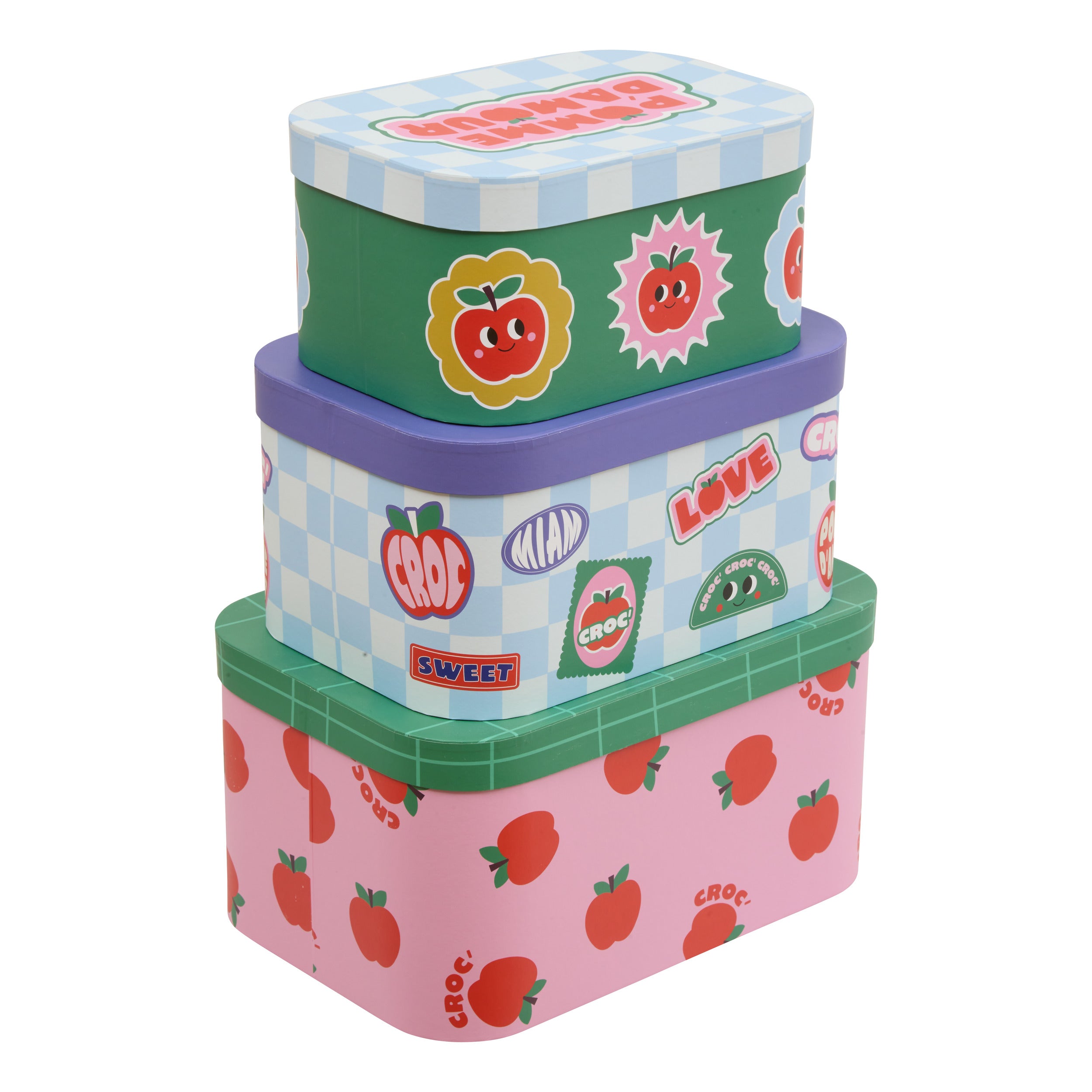 Atmosphera Kids Opbergdozen Chachapop - Set van 3 stuks - Multi