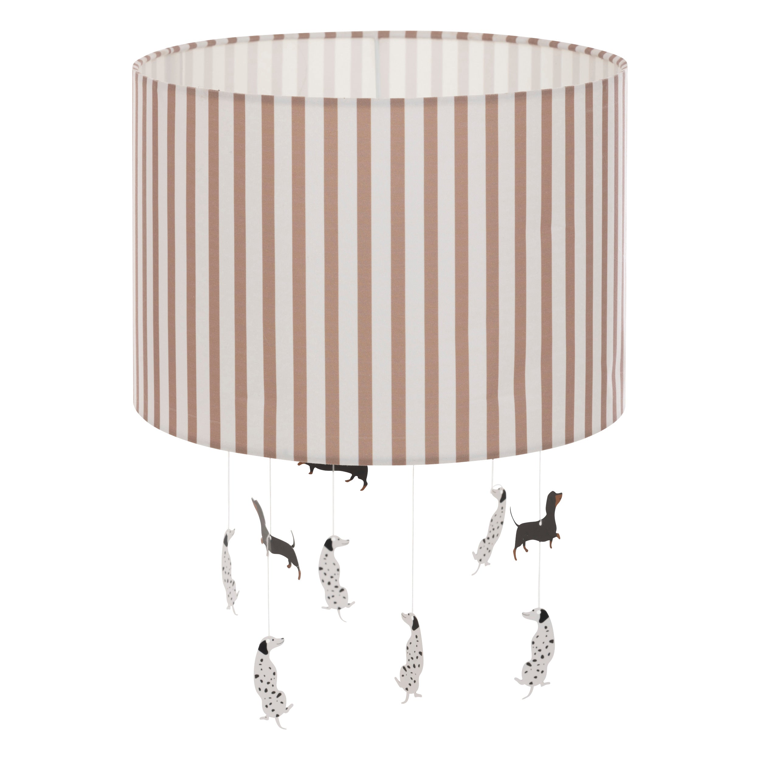 Atmosphera Kids kinderlamp/Hanglamp Woef - Ø29xH40cm - Bruin/Wit