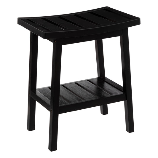 5Five Step stool bamboo black - 2 Layers - Step - 2 Steps - Step - Stool