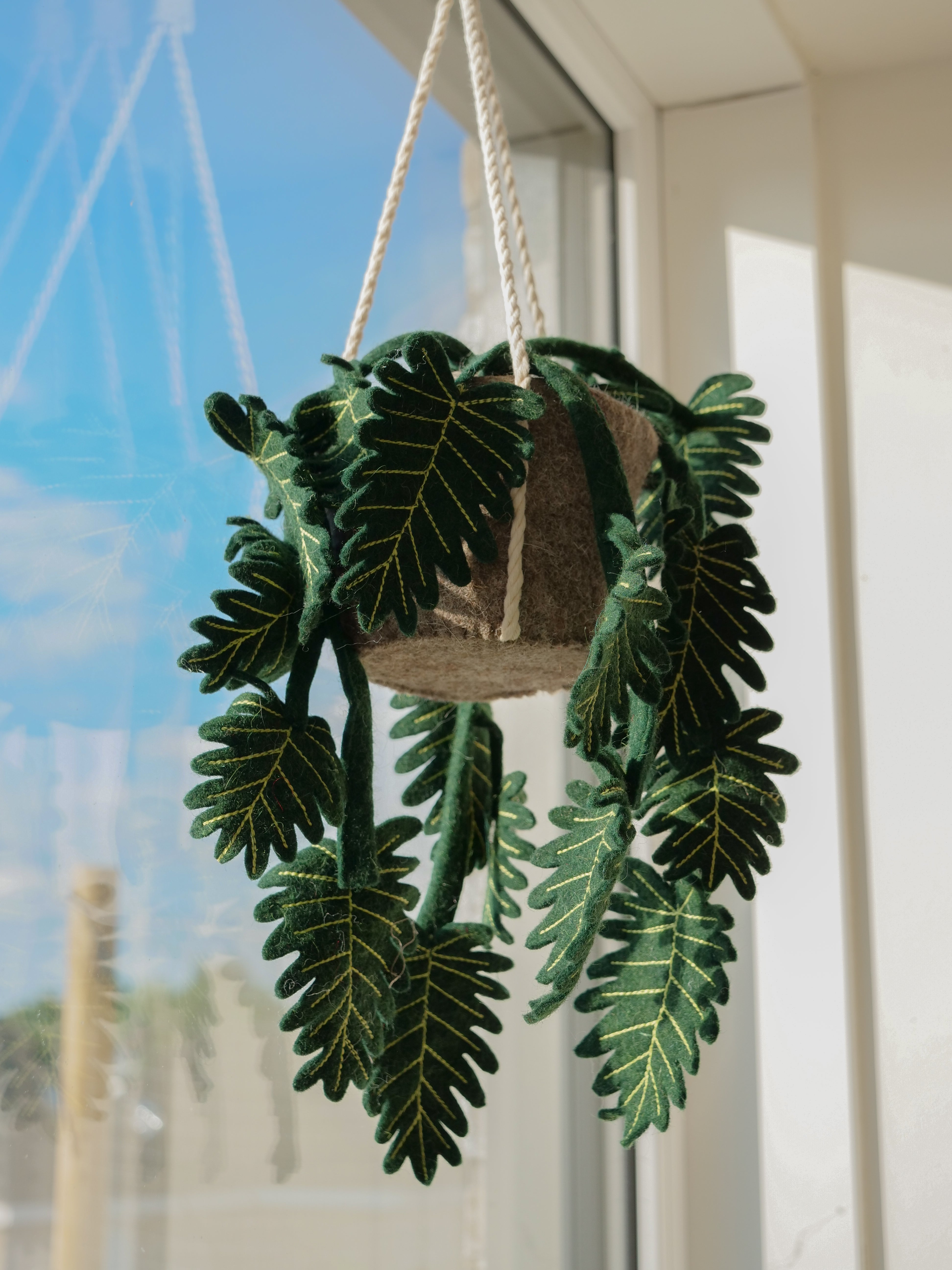 KidsDepot Plant Pebbe Felt - Plante ornementale - Plante artificielle - Chambre d'enfant ou salon