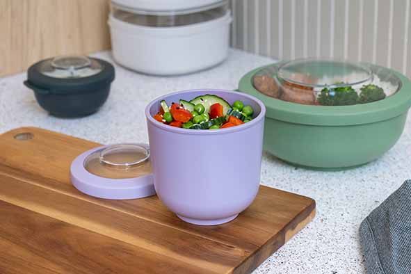 A Little Lovely Company Back to School Set - Drinking bottle XL Stainless Steel/Bentobox - Joy