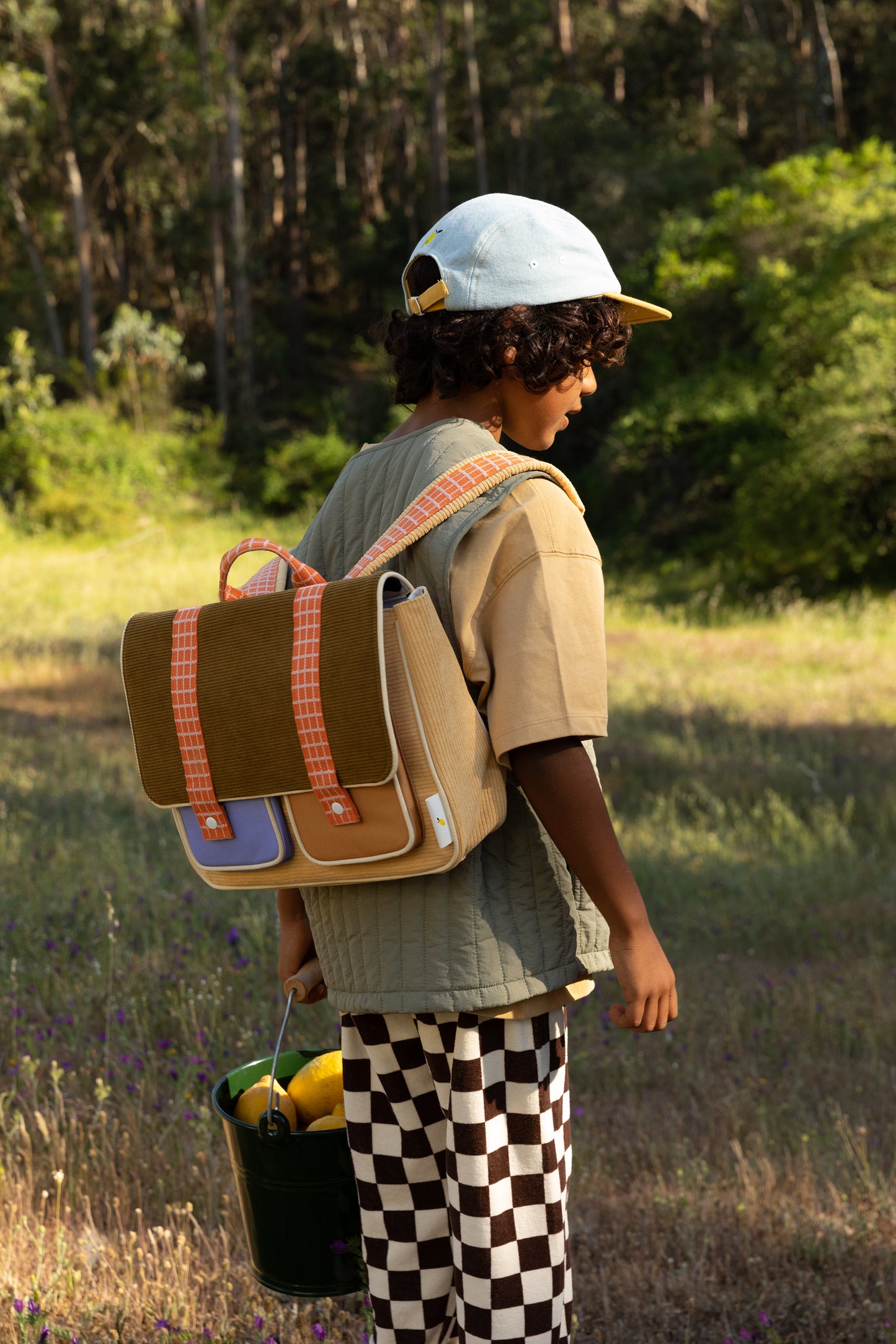 Sticky Lemon Backpack/Bookbag Large Farmhouse - Corduroy | Pear Jam