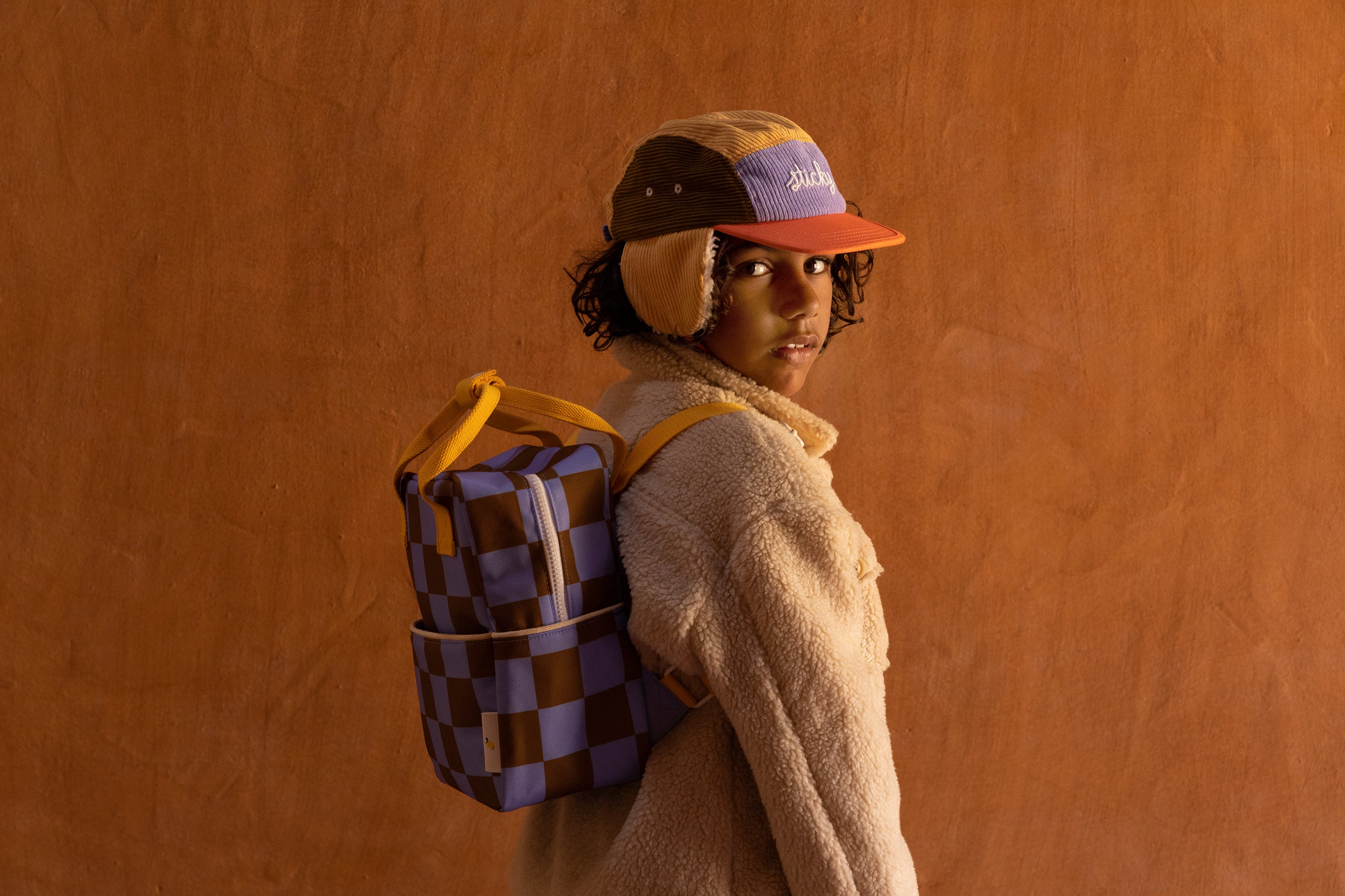 Sticky Lemon - Casquette - Casquette - Farmhouse - Velours côtelé - Violet fleuri