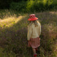 Sticky Lemon Rain Hat - Children's Hat - 54 CM - Fisherman's Hat - Flower Pink + ladybird red