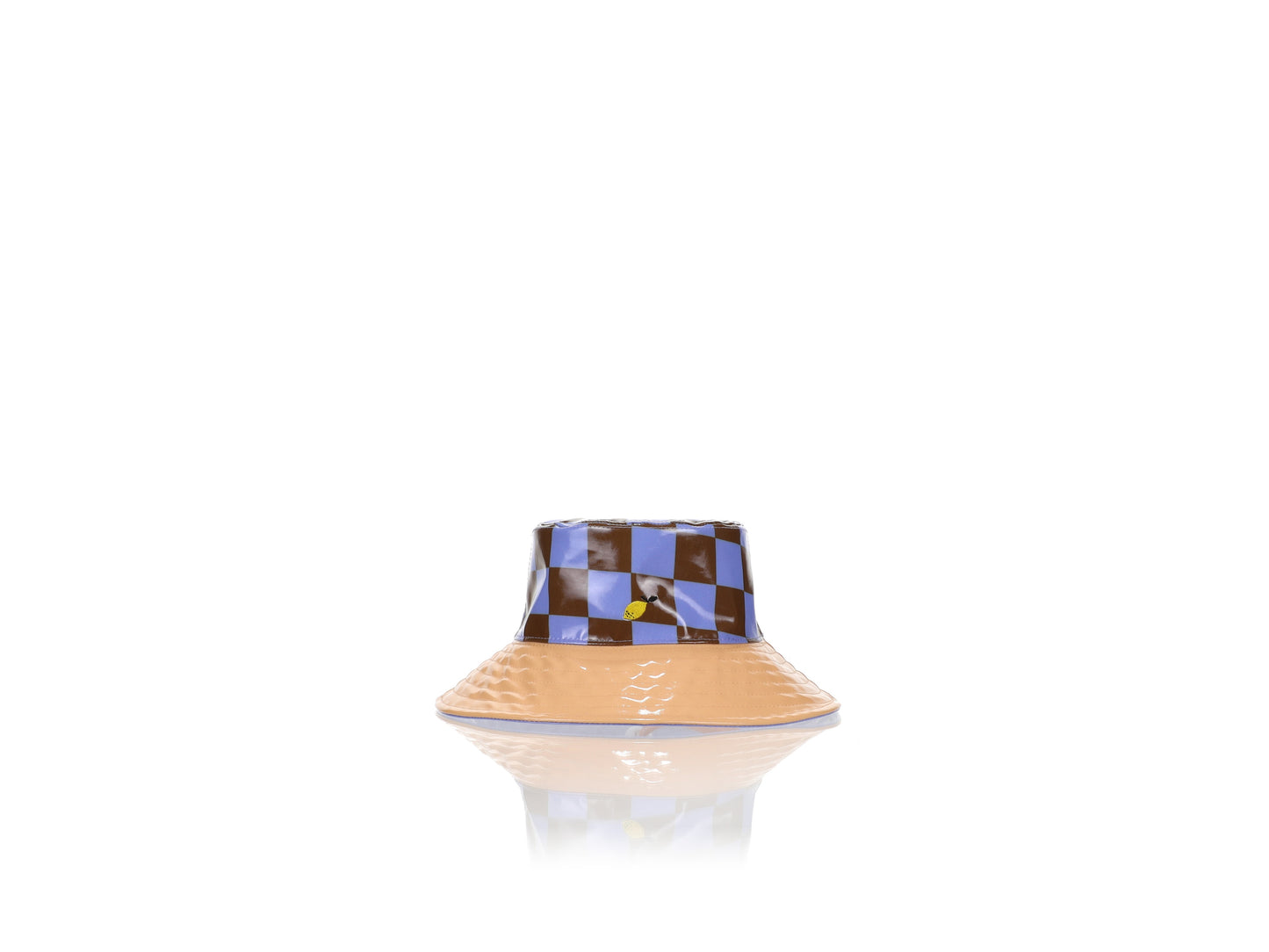 Sticky Lemon Rain Hat - Children's Hat - 54 CM - Bucket Hat - Soil green + blooming purple + pear jam