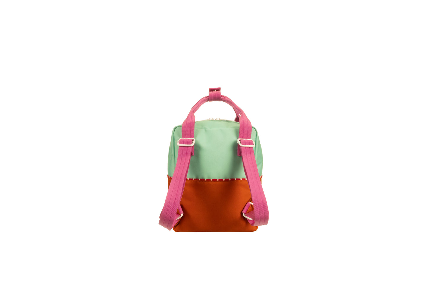 Sticky Lemon Backpack/Boekentas Small Better Together | Colourblocking | Towel Green | Gravel Orange