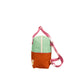 Sticky Lemon Backpack/Boekentas Small Better Together | Colourblocking | Towel Green | Gravel Orange