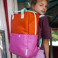 Sticky Lemon Backpack/Boekentas Large Better Together | Colourblocking | Gravel Orange | Rosette Pink