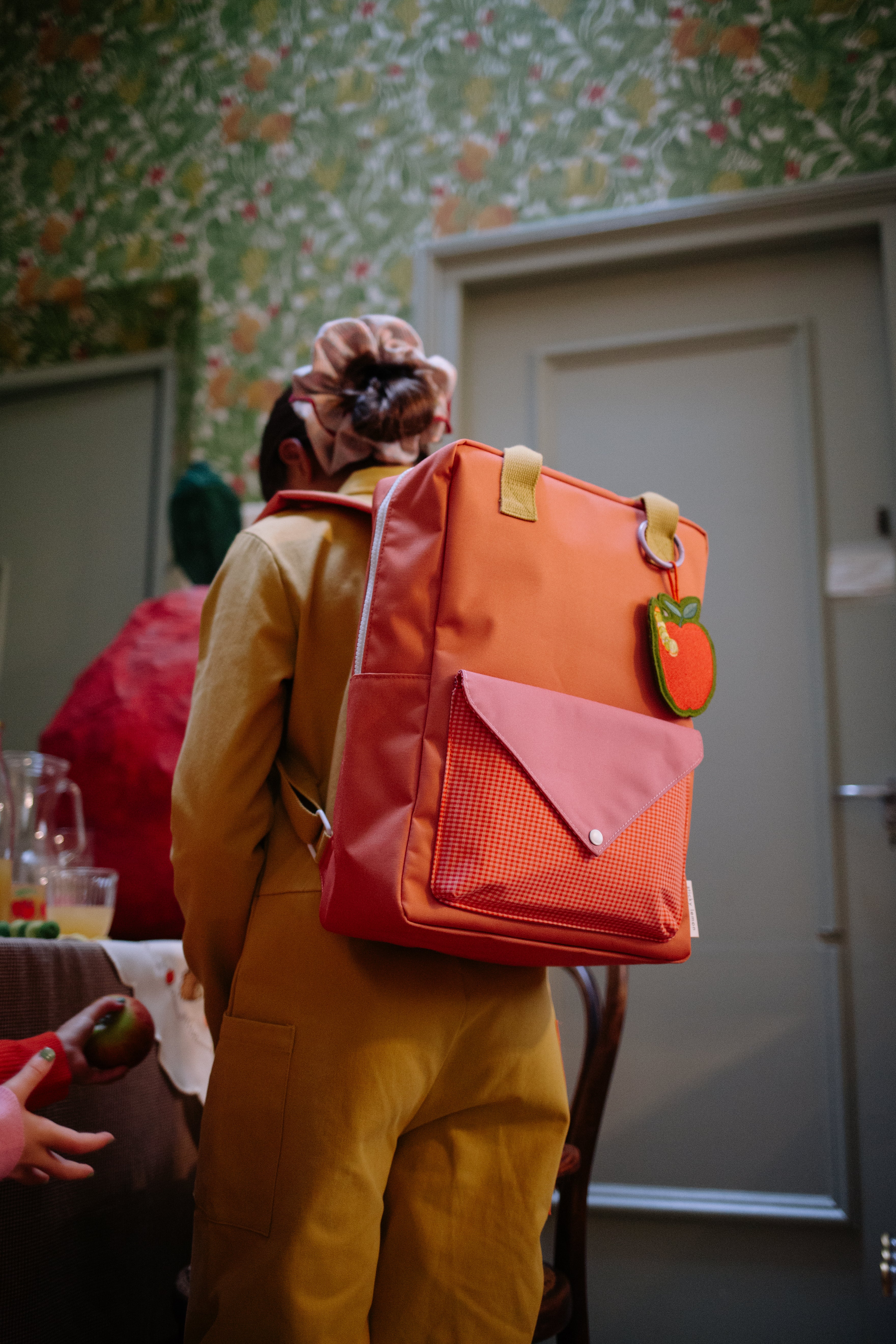 Klebriger Zitronen -Rucksack/Büchertasche kleiner zusammen | Sonderausgabe