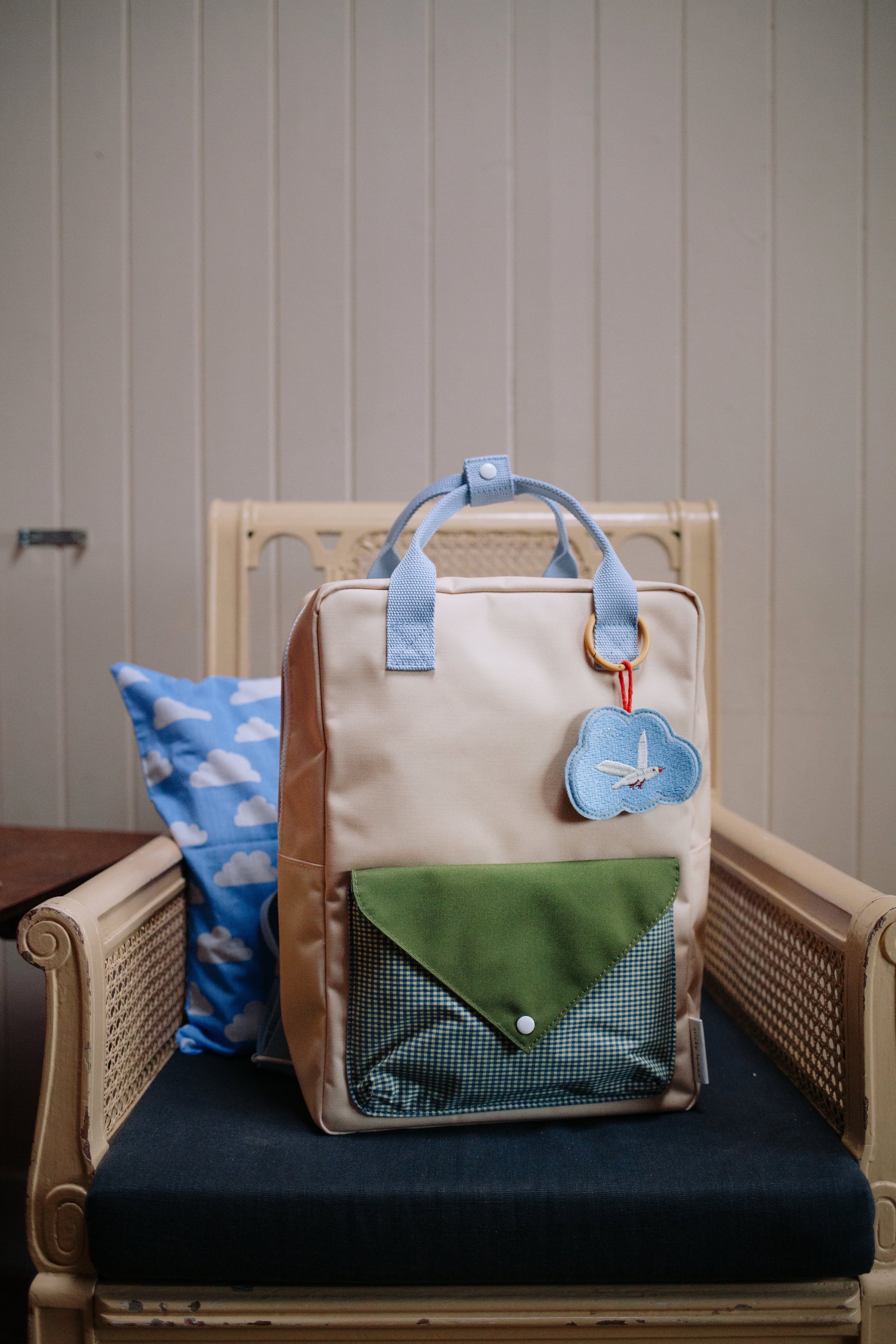 Klebriger Zitronen -Rucksack/Büchertasche kleiner zusammen | Sonderausgabe