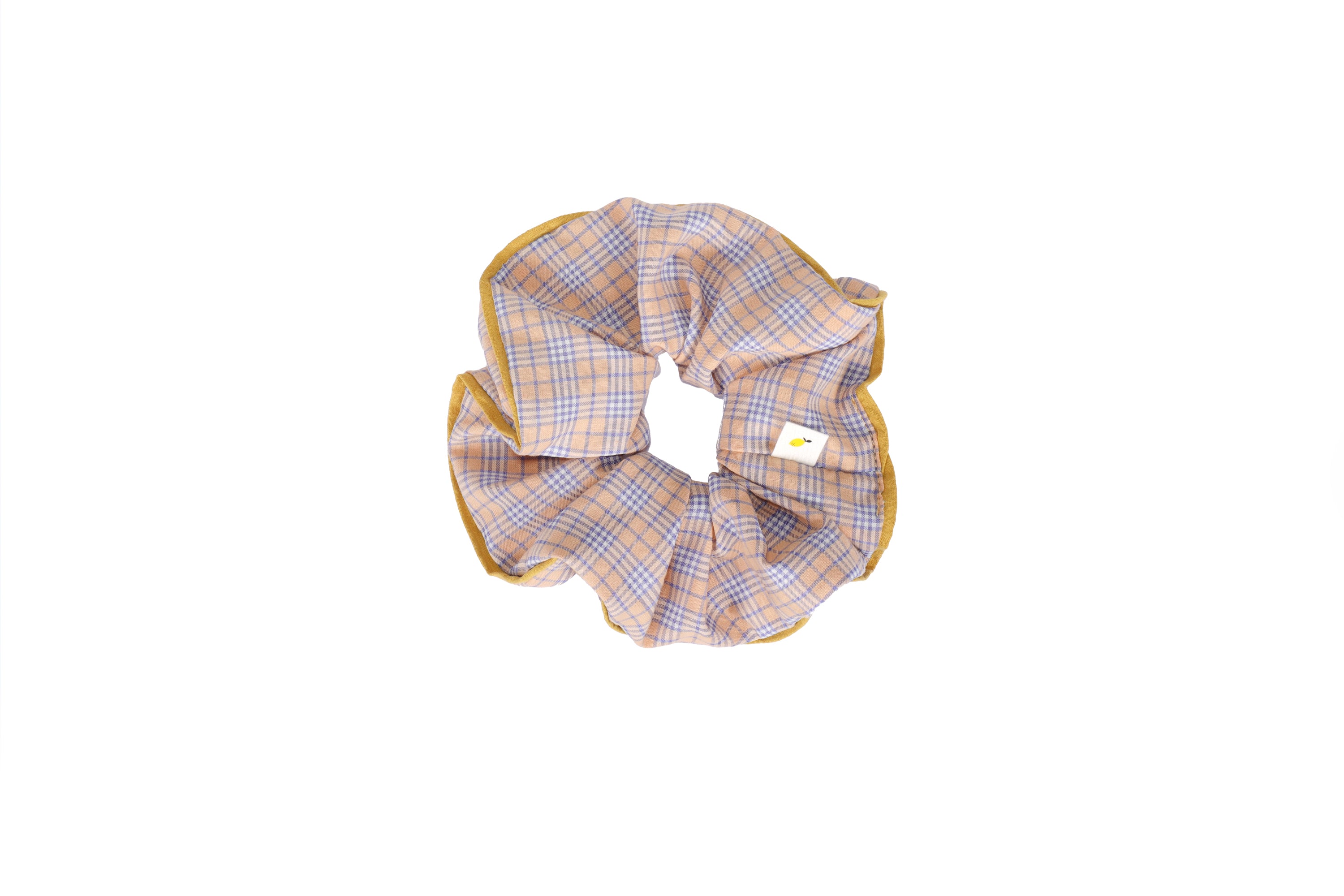 Sticky Lemon Scrunchie - Lemon Tree | Tartan Sunrise + Sky