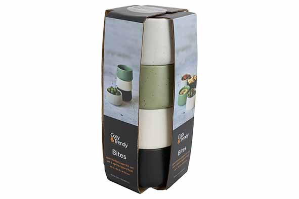 Cosy & Trendy Bites Aperoset - Set of 4 pieces - Ø10x6cm - Multi